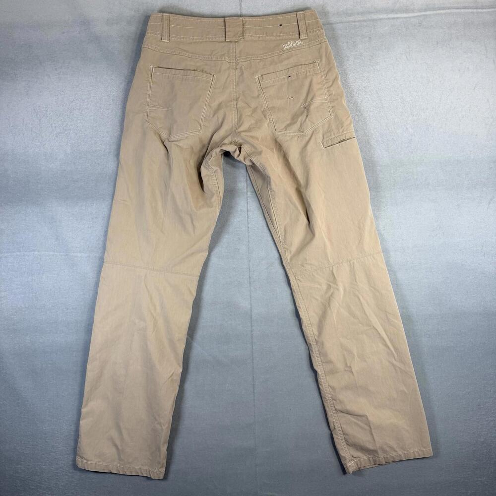 Kuhl Slax Pants Mens 30x30 Khaki Nylon Stretch Outdoors Hiking Lightweight - Picture 3 of 10